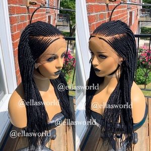 Ready to ship v-cut conrow wig